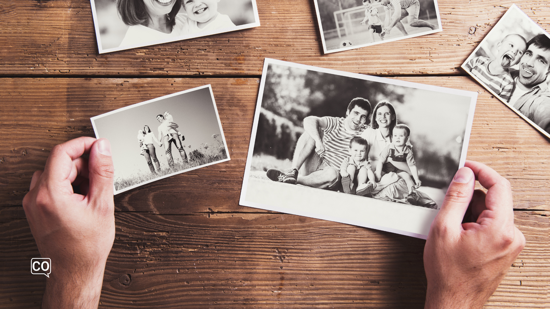 meerdere familiefoto's